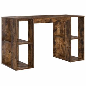 vidaXL Asztal F&uuml;st&ouml;lt t&ouml;lgy Szerelt Fa 130 x 50.5 x 75 cm