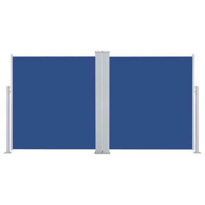 vidaXL kék behúzható oldalsó napellenző 160 x 600 cm