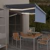 vidaXL k&eacute;k &eacute;s feh&eacute;r redőny&ouml;s, sz&eacute;l&eacute;rz&eacute;kelős, LED-es napellenző 4x3 m