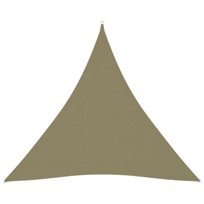 vidaXL bézs háromszögű oxford-szövet napvitorla 3 x 3 x 3 m