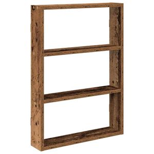vidaXL antik fa sz&iacute;nű szerelt fa fali polc 43 x 9 x 60 cm