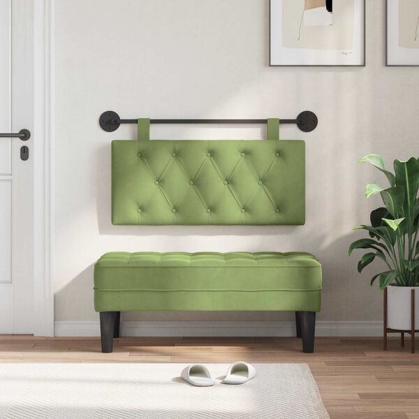 vidaXL Fali Fejt&aacute;mla Vil&aacute;gos z&ouml;ld 100 x 55 x 7 cm B&aacute;rsony