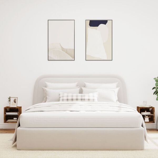 vidaXL 2 db f&uuml;st&ouml;s t&ouml;lgy fali TV-szekr&eacute;ny LED-ekkel 30 x 28,5 x 30 cm