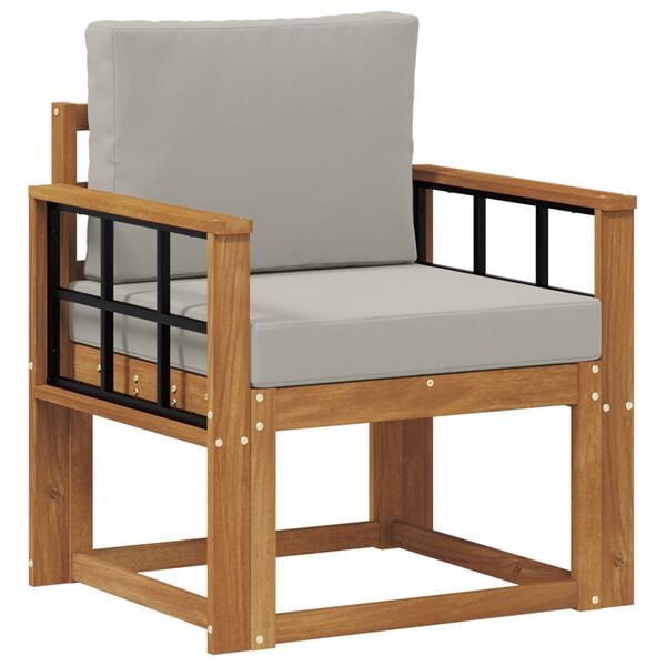 vidaXL K&uuml;lt&eacute;ri kanap&eacute; T&ouml;m&ouml;r ak&aacute;cfa &eacute;s poli&eacute;szter