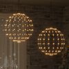 vidaXL Labda 384 LED-del 2 pcs Meleg feh&eacute;r 59,5 x 59,5 x 63 cm F&eacute;m