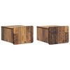 vidaXL Fali &eacute;jjeli szekr&eacute;ny 2 db Antik Fa 33 x 34,5 x 24 cm Szerelt Fa
