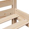 vidaXL tömör fenyőfa könyvespolcos ágy matrac nélkül 90 x 200 cm