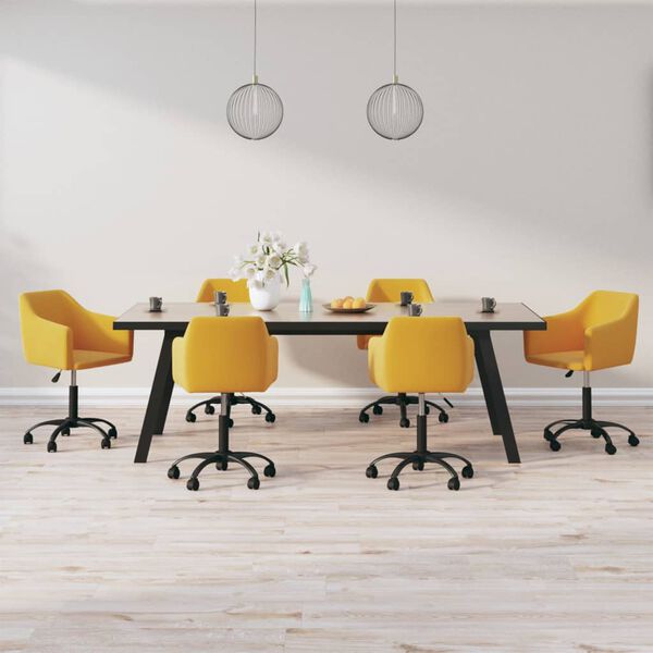 vidaXL 6 db s&aacute;rga b&aacute;rsony forg&oacute; &eacute;tkezősz&eacute;k