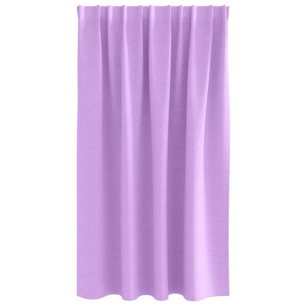vidaXL Fekete F&uuml;gg&ouml;ny Gyűrűkkel 2 pcs Lila 140 x 140 cm Poli&eacute;szter
