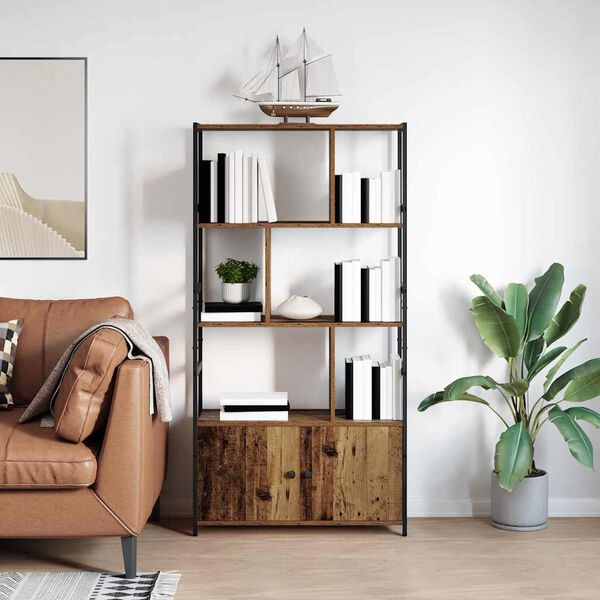 vidaXL K&ouml;nyvespolc R&eacute;gi fa 80 x 30 x 155,5 cm Faanyag