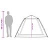 vidaXL 5 személyes szürke és narancs kupola alakú felugró kempingsátor