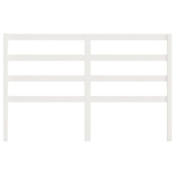vidaXL fehér tömör fenyőfa ágyfejtámla 166 x 4 x 100 cm
