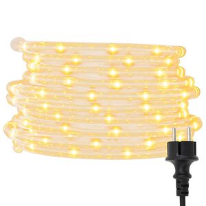 vidaXL PVC f&eacute;nyf&uuml;z&eacute;r 1200 meleg feh&eacute;r LED-del 50 m