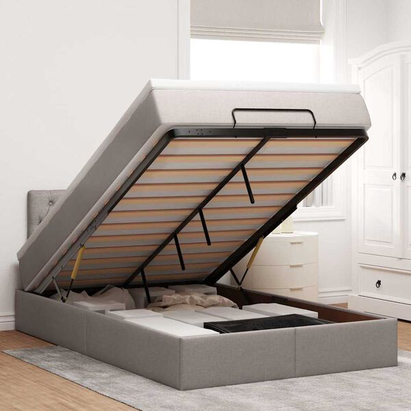 vidaXL oszm&aacute;n &aacute;gykeret matraccal t&oacute;psz&iacute;n 120x190 sz&ouml;vet