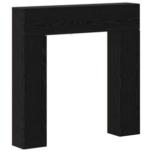 vidaXL Kandall&oacute;keret Fekete T&ouml;lgy 102 x 18 x 100,5 cm Szerelt Fa