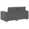 vidaXL sötétszürke szövet loveseat kanapé 120 cm