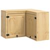 vidaXL Cabinet SKI M&eacute;zes Barna 80 x 80 x 60 cm T&ouml;m&ouml;r fenyőfa