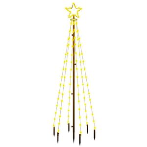 vidaXL meleg feh&eacute;r f&eacute;nyű kar&aacute;csonyfa t&uuml;sk&eacute;vel 108 LED-del 180 cm