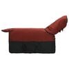 vidaXL L&oacute; Takar&oacute; Bordeaux &eacute;s Fekete 125 cm Poli&eacute;szter