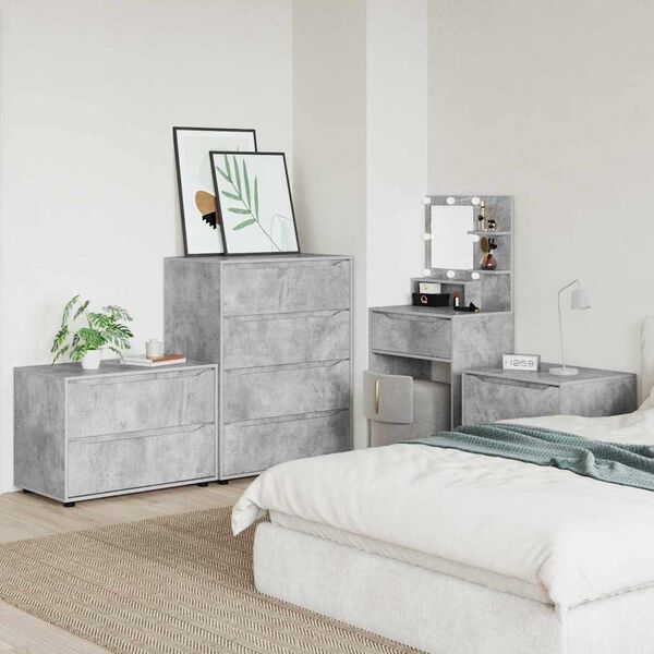 vidaXL T&aacute;rol&oacute;szekr&eacute;ny Beton Sz&uuml;rke 80 x 48 x 57 cm Faanyag