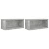 vidaXL CD t&aacute;rol&oacute; &aacute;llv&aacute;ny 2 db Betonsz&uuml;rke 40 x 17 x 17 cm Szerelt Fa