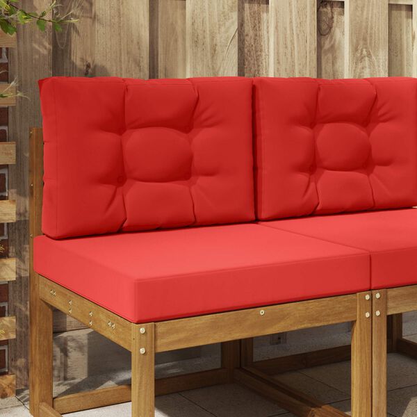 vidaXL K&uuml;lt&eacute;ri kanap&eacute; p&aacute;rna 2 pcs Piros Poli&eacute;szter