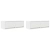 vidaXL 2 db feh&eacute;r szerelt fa TV-szekr&eacute;ny 80x31x25,5 cm