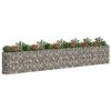 vidaXL horganyzott vas gabion magas&aacute;gy&aacute;s 610x50x100 cm