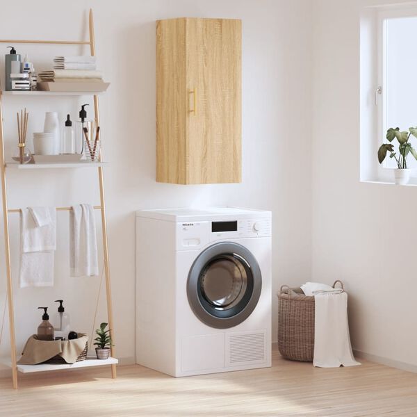 vidaXL sonoma sz&iacute;nű fali szekr&eacute;ny 34,5 x 34 x 90 cm