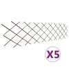 vidaXL 5 darab r&aacute;csos fűzfa ker&iacute;t&eacute;s 180 x 60 cm