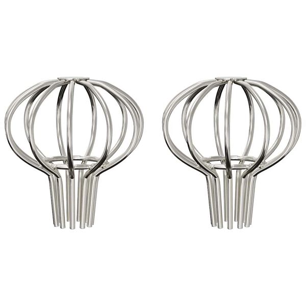 vidaXL Cseppentő Lev&eacute;lv&eacute;dő 2 pcs Ez&uuml;st 50 mm Rozsdamentes ac&eacute;l