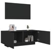 vidaXL fekete szerelt fa TV-szekr&eacute;ny 100 x 35 x 40 cm