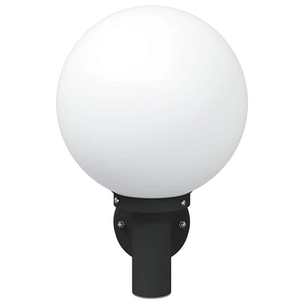 vidaXL K&uuml;lt&eacute;ri Fali L&aacute;mpa Fekete 28 x 25 x 38 cm