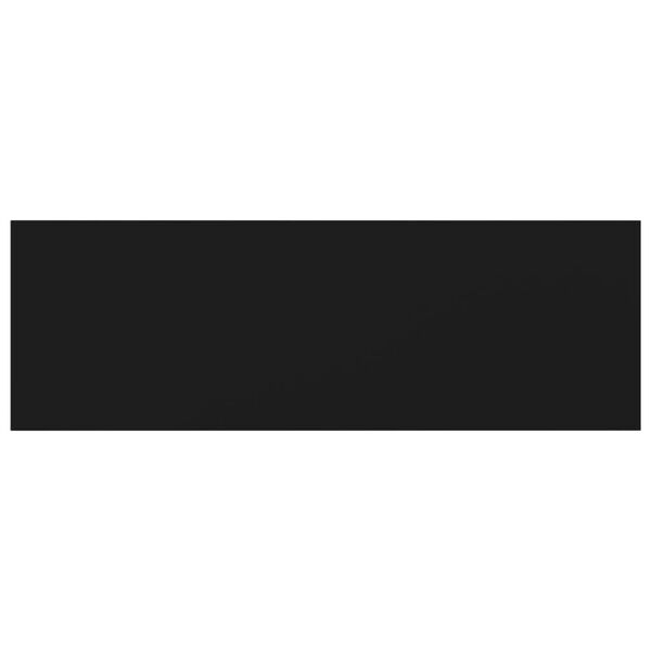 vidaXL 8 db fekete forg&aacute;cslap k&ouml;nyvespolc 60 x 20 x 1,5 cm