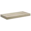 vidaXL 2 db t&ouml;lgysz&iacute;nű MDF lebegő fali polc 50 x 23 x 3,8 cm