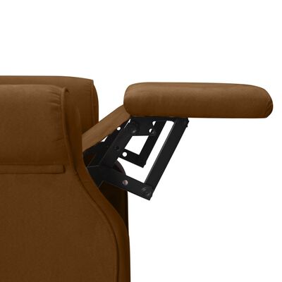 vidaXL barna szövet dönthető fotel
