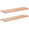 vidaXL L&eacute;pcsőszőnyegek 2 db 90 x 30 x 2 cm Term&eacute;szetes T&ouml;m&ouml;r b&uuml;kkfa