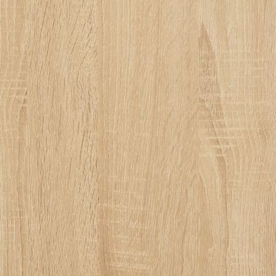 vidaXL sonoma tölgy színű szerelt fa tálalóasztal polccal 100x29x75 cm