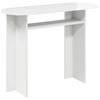 vidaXL Konzolasztal Magasf&eacute;nyű Feh&eacute;r 100 x 39,5 x 75 cm Szerelt Fa