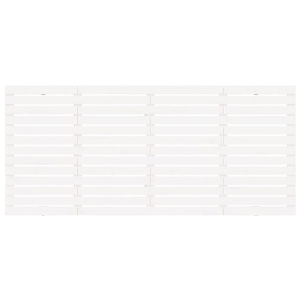 vidaXL feh&eacute;r t&ouml;m&ouml;r fenyőfa fali fejt&aacute;mla 206 x 3 x 91,5 cm