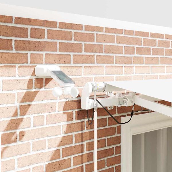 vidaXL Beh&uacute;zhat&oacute; napellenző Feh&eacute;r 300 x 250 cm Poli&eacute;szter &eacute;s f&eacute;m