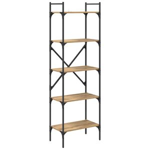 vidaXL K&ouml;nyvszekr&eacute;ny 5 szintes 56 x 32 x 174 cm Szerelt Fa