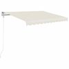 vidaXL kr&eacute;msz&iacute;nű k&eacute;zzel kih&uacute;zhat&oacute; napellenző 350 x 250 cm