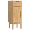 vidaXL F&uuml;rdőszoba Sz&eacute;k&eacute;ny fi&oacute;kkal FLORO Faggy&uacute; barna 35 x 30 x 90 cm
