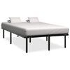 vidaXL fekete f&eacute;m &aacute;gykeret 200 x 200 cm