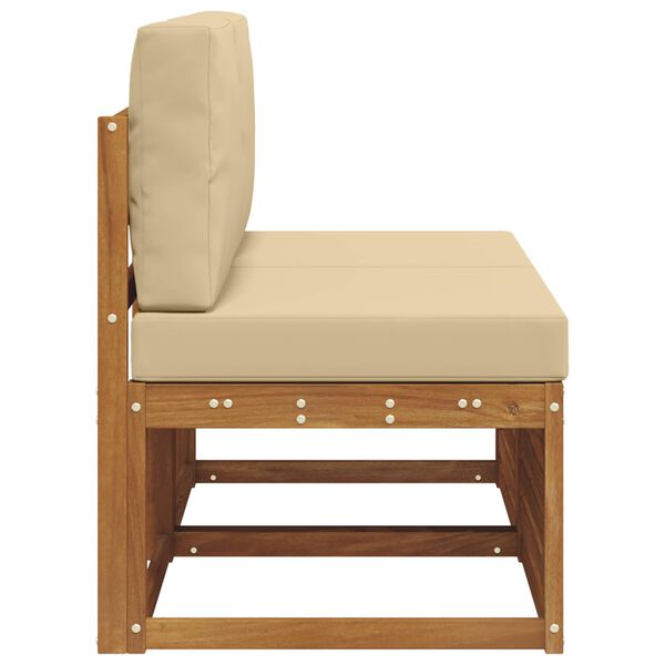 vidaXL 2 Darab K&uuml;lt&eacute;ri k&ouml;z&eacute;pső kanap&eacute; T&ouml;m&ouml;r Ak&aacute;cfa Term&eacute;szetes