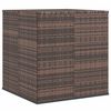 vidaXL barna polyrattan kerti párnatartó doboz 100 x 97,5 x 104 cm