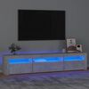 vidaXL betonszürke TV-szekrény LED lámpákkal 195x35x40 cm
