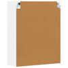 vidaXL F&uuml;ggő szekr&eacute;ny polcokkal Feh&eacute;r 59 x 20 x 71.5 cm Faanyag