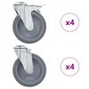 vidaXL 8 db h&aacute;tfuratos &ouml;nbe&aacute;ll&oacute; g&ouml;rgő 125 mm